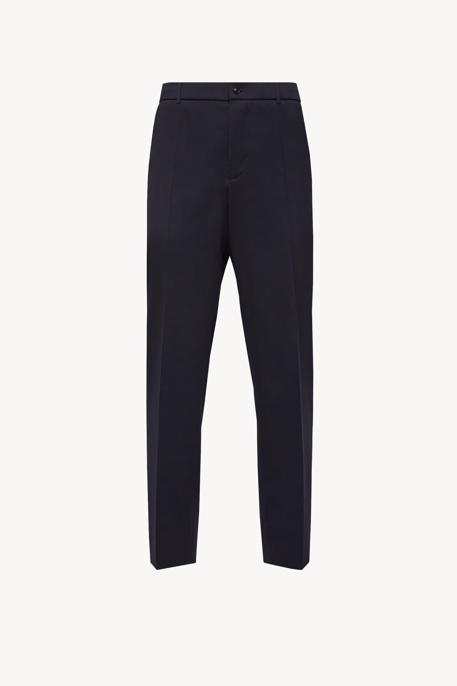 Wool Blend Gabardine Tailored Pants Men Dark Blue Moncler 2